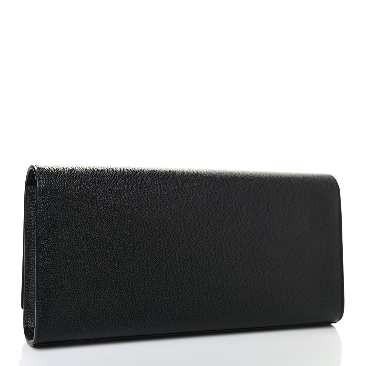 Saint Laurent Grain De Poudre Monogram Cassandre Clutch Black 4 of 15