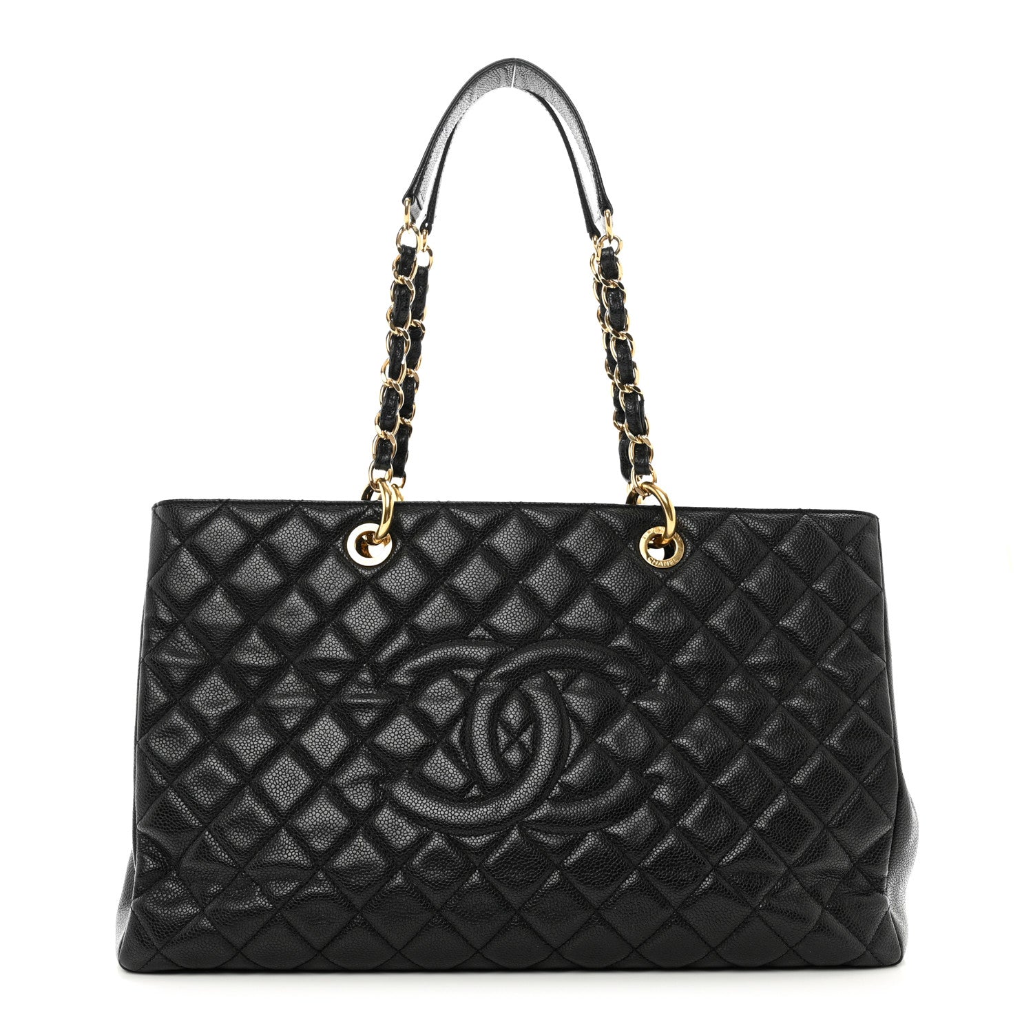 Chanel Caviar Quilted XL Grand Shopping Tote GST Black 1 of 11