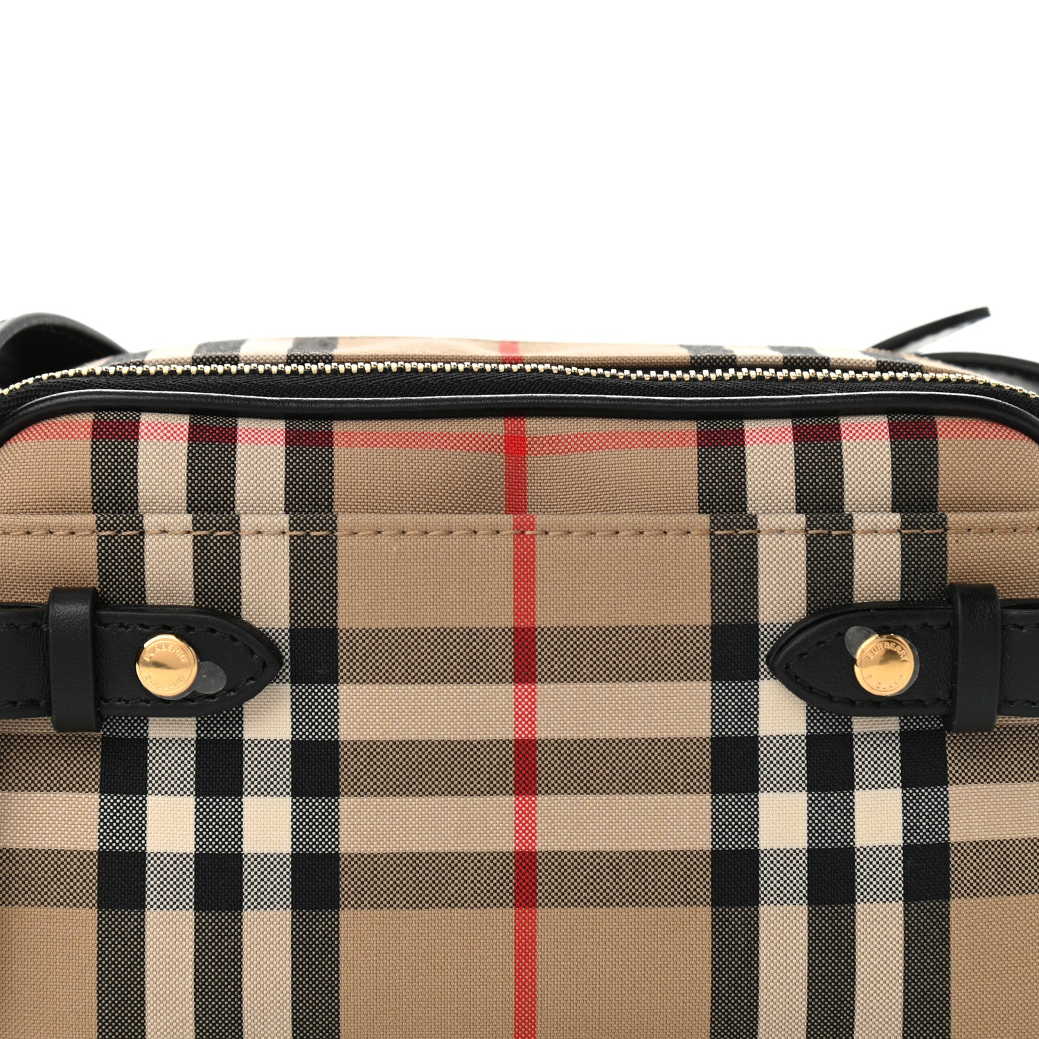 Burberry Calfskin Vintage Check Micro Camera Bag Archive Beige 9 of 11