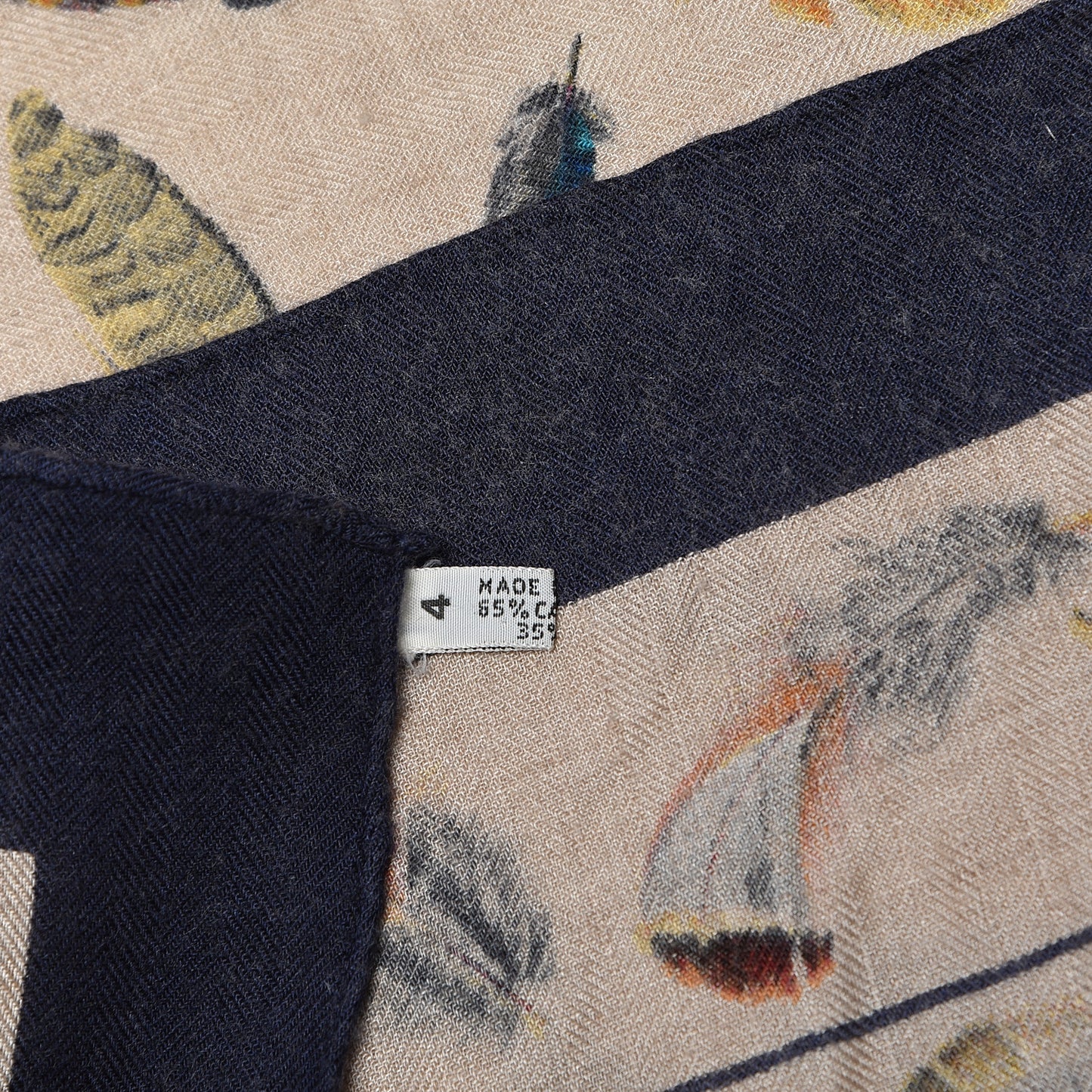 Cashmere Silk Plumes par Henri de Linares Scarf 90
