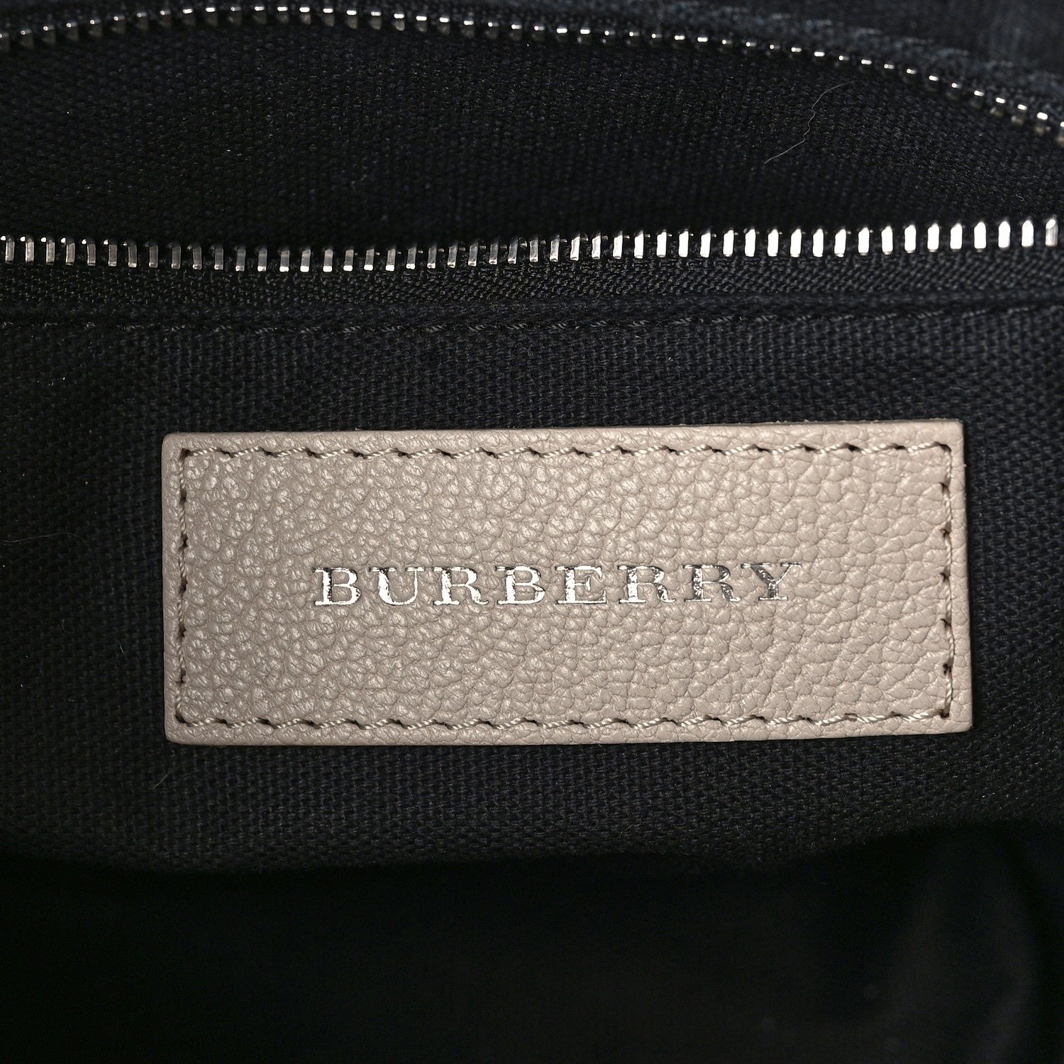 Burberry Goatskin Vintage Check Small Banner Tote Limestone 5 of 9