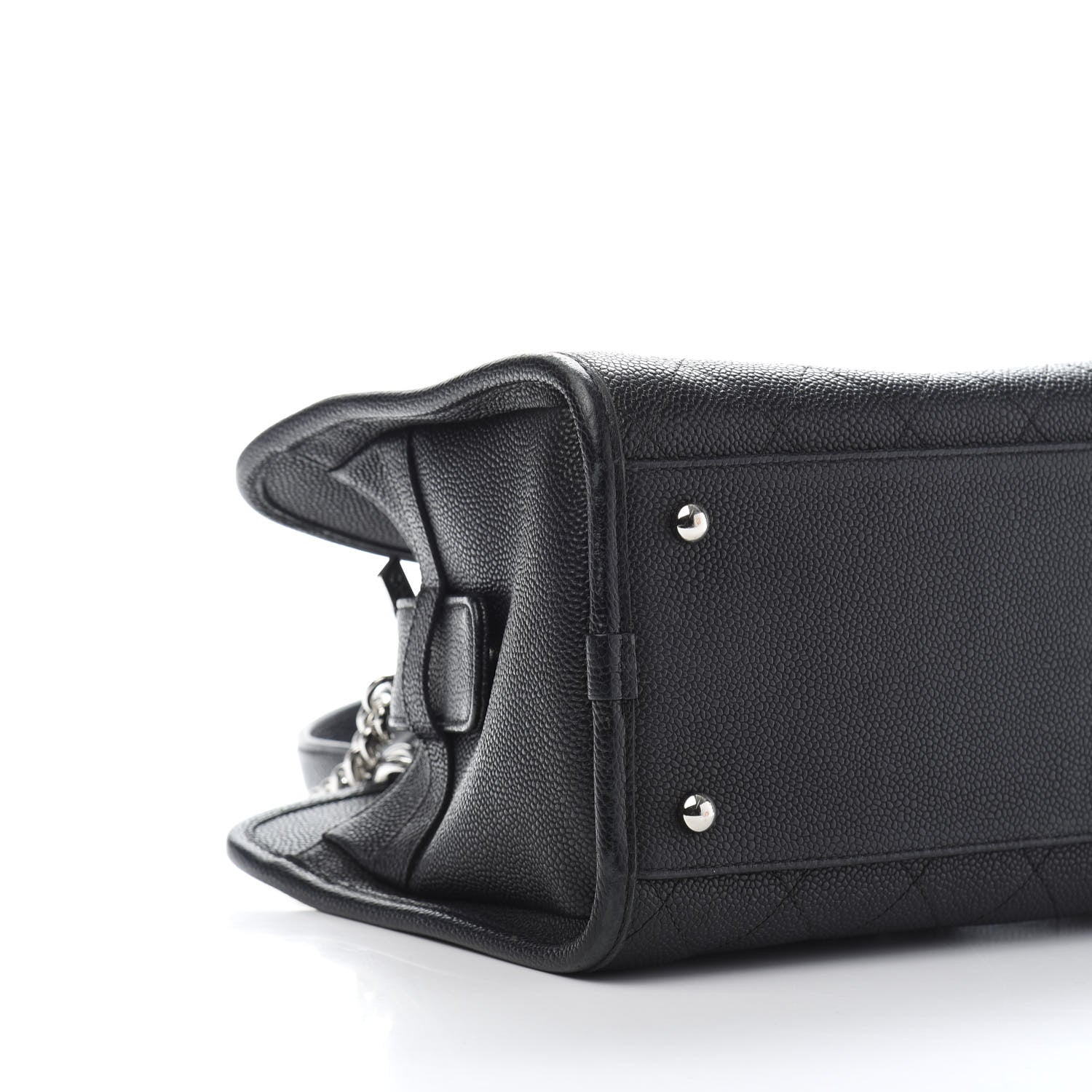 Chanel Caviar Stitched Shopping Tote Black 8 of 10