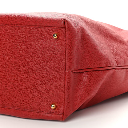 Chanel Caviar CC Hobo Red 9 of 9