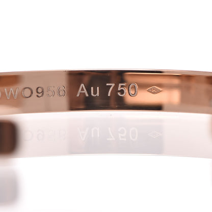 Cartier 18K Pink Gold LOVE Cuff Bracelet 18 6 of 7