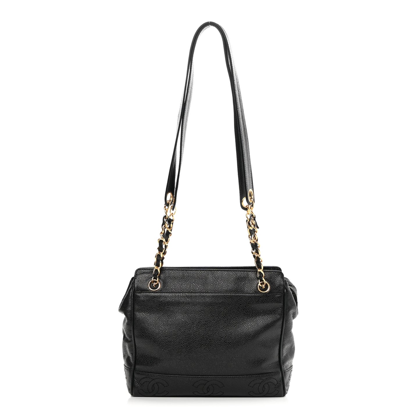 Caviar CC Shoulder Bag Black