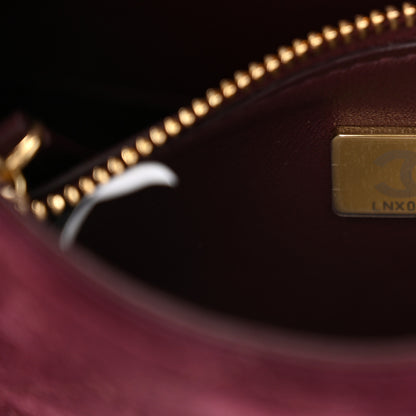 Chanel Suede Calfskin Mini Souplissimo Flap Burgundy 6 of 10