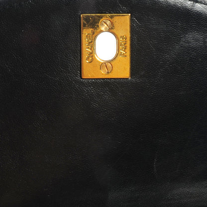 Chanel Lambskin Quilted Backpack Black 6 of 9