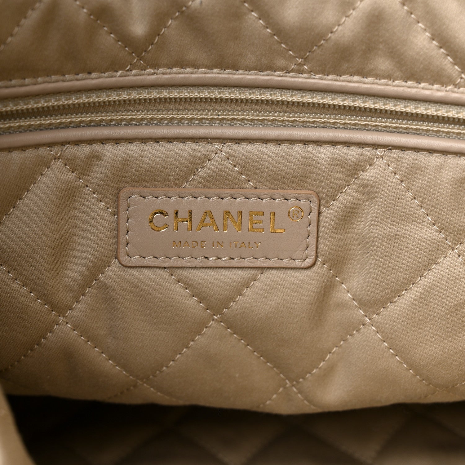 Chanel Metallic Calfskin Quilted Chanel 22 Golden 7 of 10