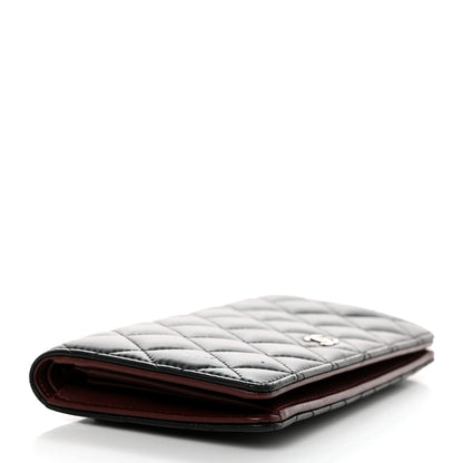 Chanel Lambskin Quilted Yen Wallet Black 4 of 9