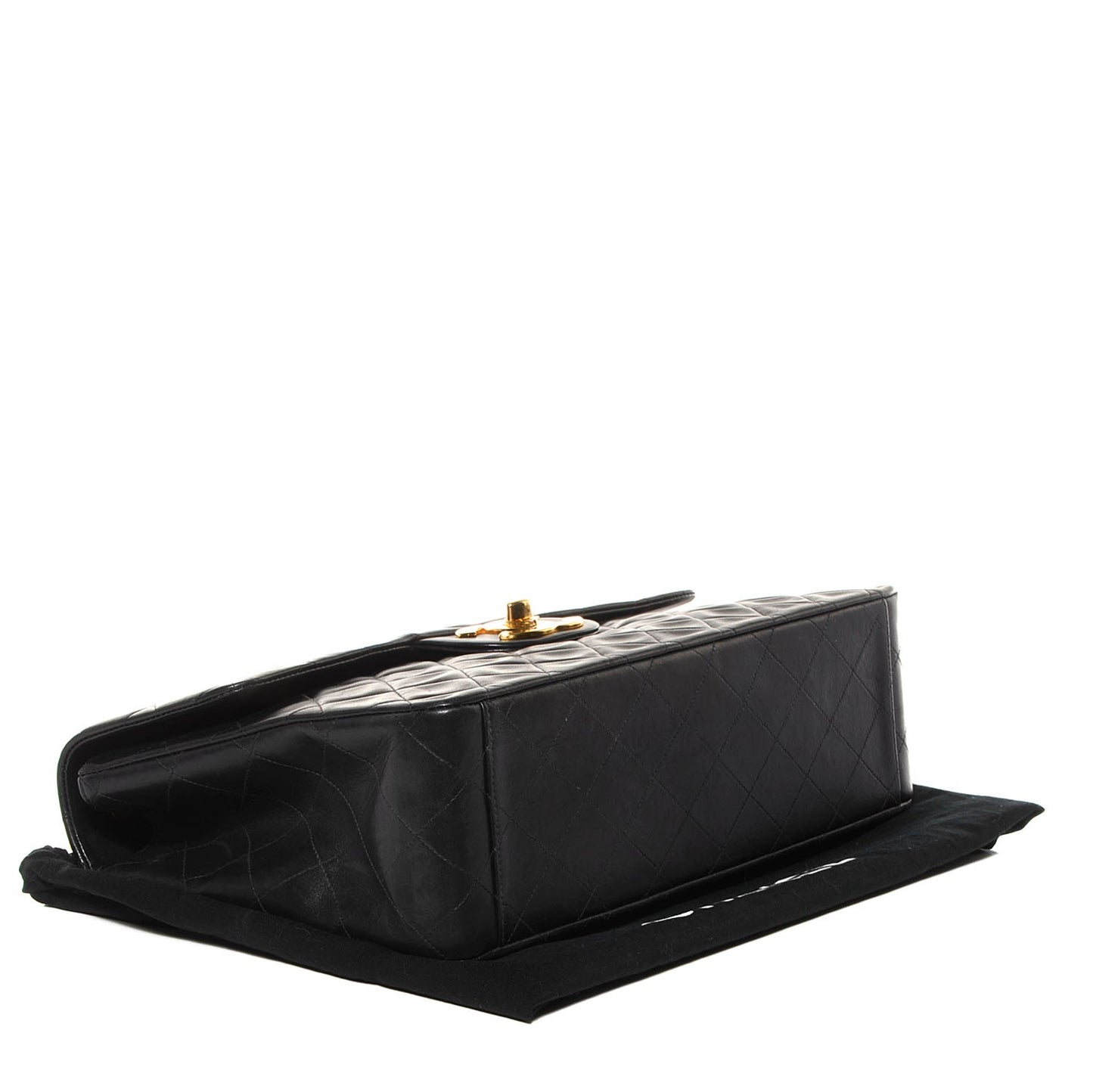 Lambskin XL Jumbo Flap Black