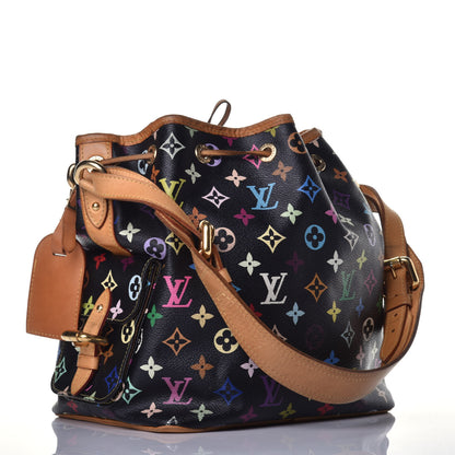 Louis Vuitton Monogram Multicolor Petit Noe Black 3 of 11