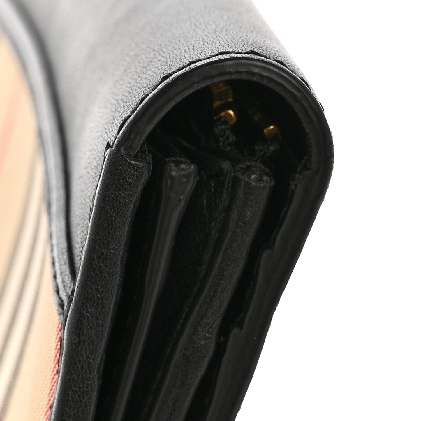 Calfskin Horseferry Check Porter Continental Wallet Black