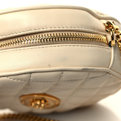 Versace Nappa Quilted La Medusa Round Camera Bag White 12 of 13