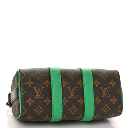 Louis Vuitton Monogram Macassar Keepall Bandouliere 25 Minty Green 4 of 8