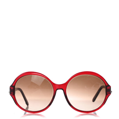 Bulgari Round Crystal Sunglasses 8033-B Red 2 of 8
