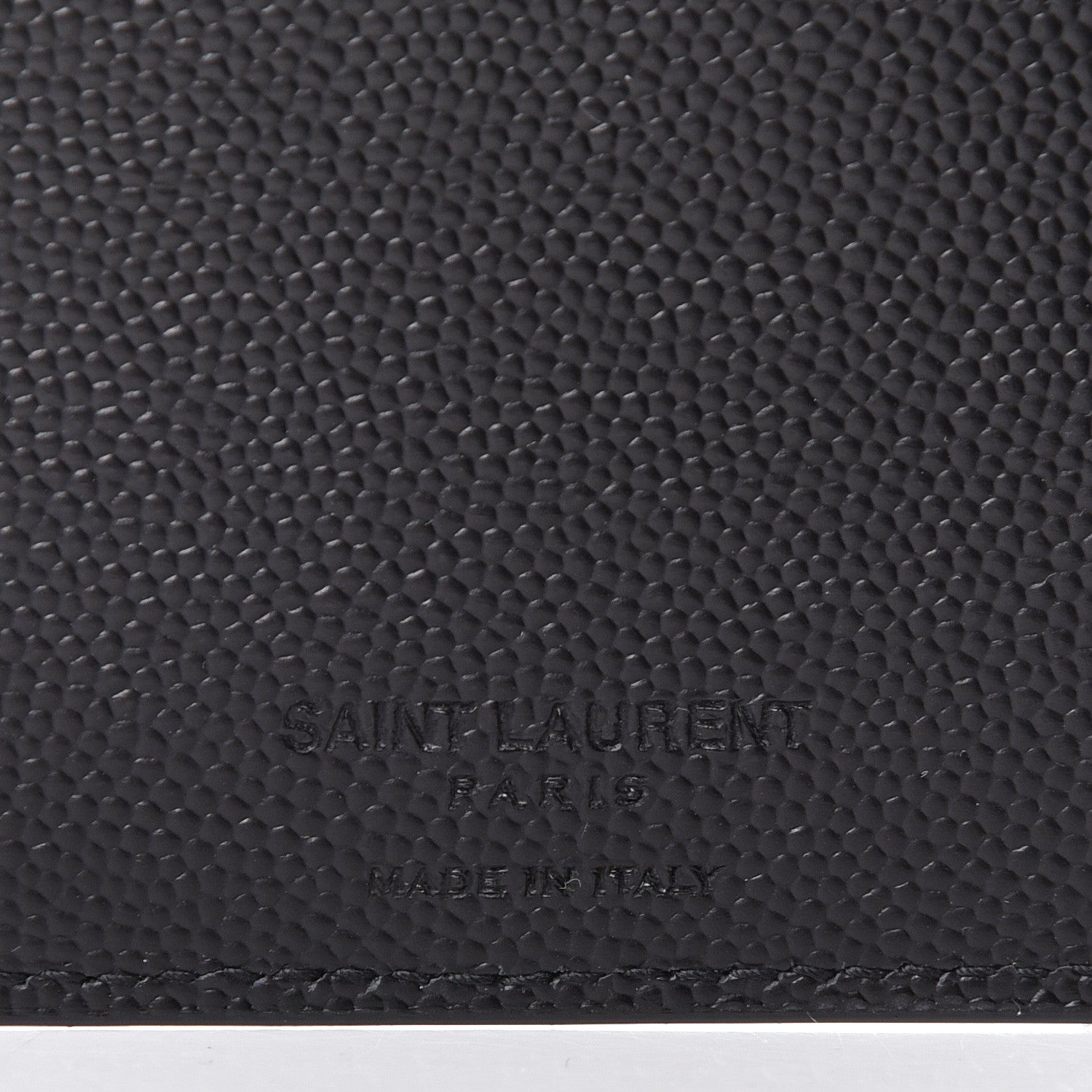 Saint Laurent Grain De Poudre Paris East West Wallet Black 5 of 7