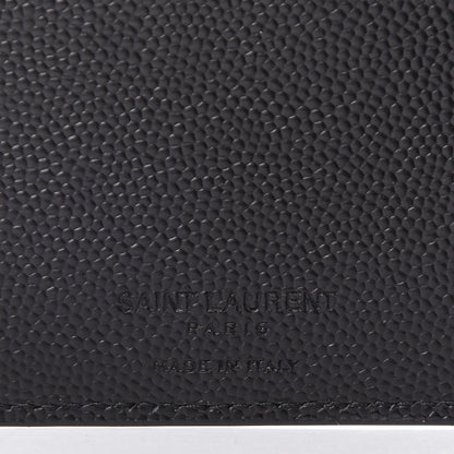 Saint Laurent Grain De Poudre Paris East West Wallet Black 5 of 7