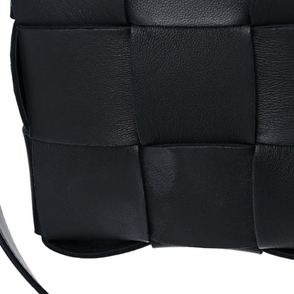 Bottega Veneta Lambskin Maxi Intrecciato Cassette Crossbody Bag Black 15 of 15