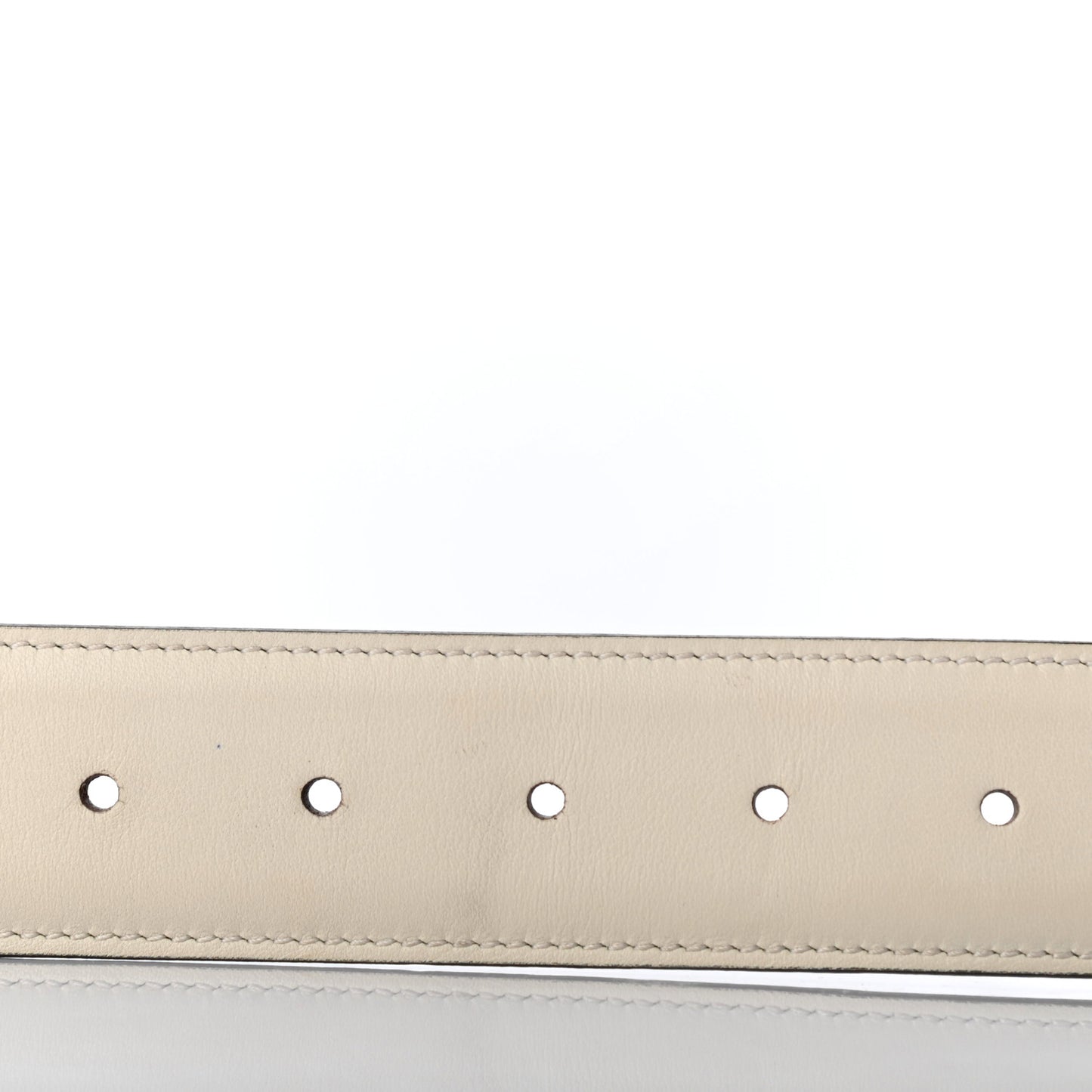 Calfskin Interlocking G 37mm Belt 90 36 Mystic White