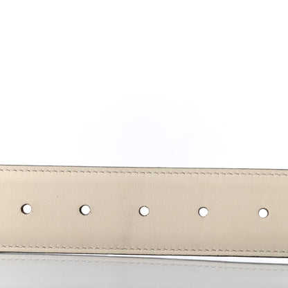 Gucci Calfskin Interlocking G 37mm Belt 90 36 Mystic White 4 of 5