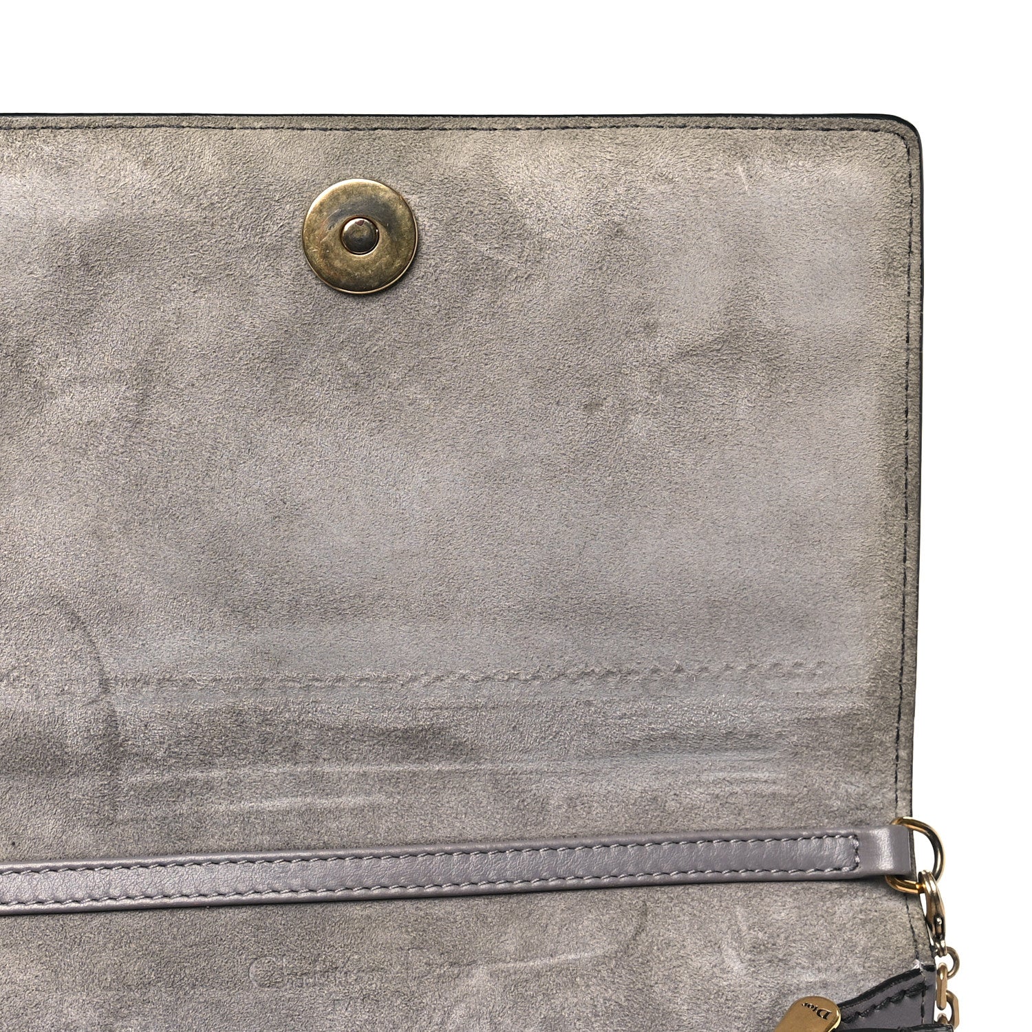 Christian Dior Calfskin J'Adior Wallet on Chain Pouch Grey 13 of 13
