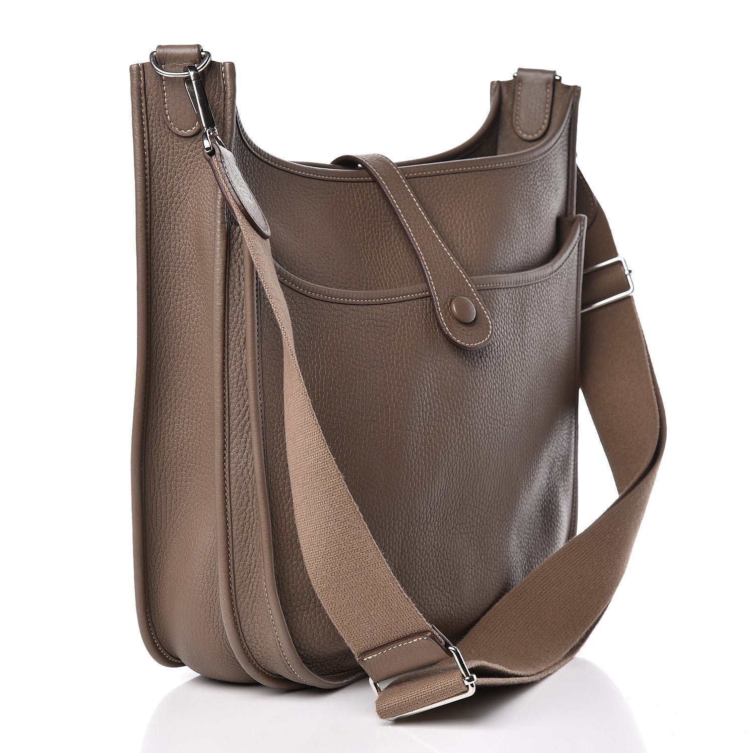 Hermes Taurillon Clemence Evelyne III PM Etoupe 3 of 11