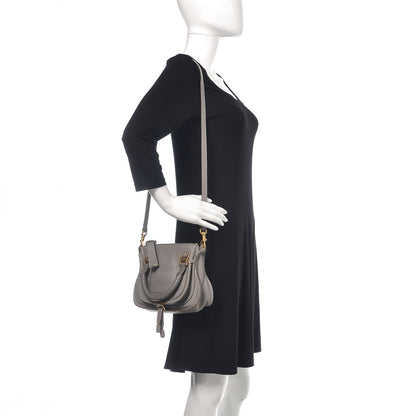 Chloe Calfskin Baby Marcie Satchel Cashmere Grey 2 of 9