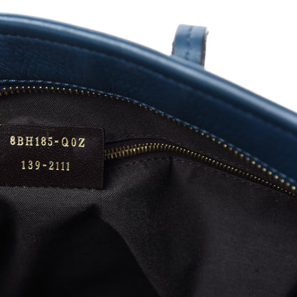 Fendi Pequin Vitello Medium Roll Tote Tobacco Petrolio 9 of 10