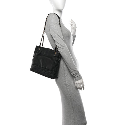 Chanel Lambskin Shopping Tote Black 2 of 12