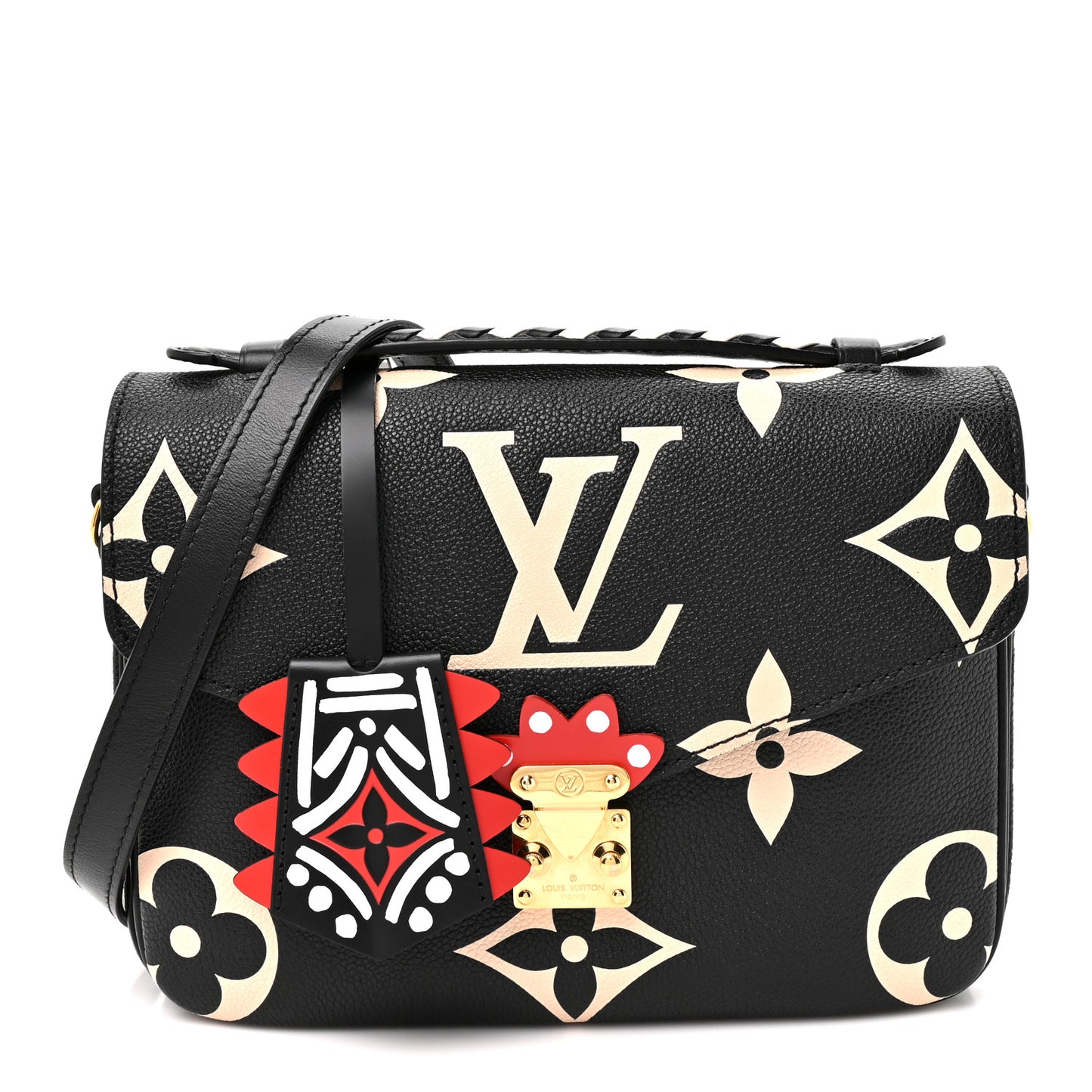 Empreinte Monogram Giant Crafty Pochette Metis Black Creme