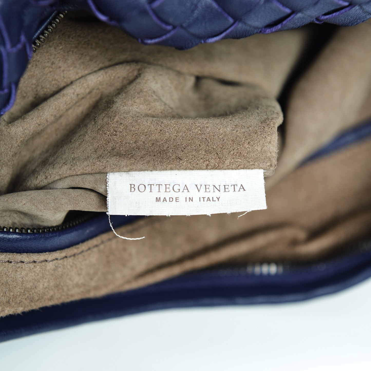 Embroidered Nappa Intrecciato Large Veneta Hobo Atlantic