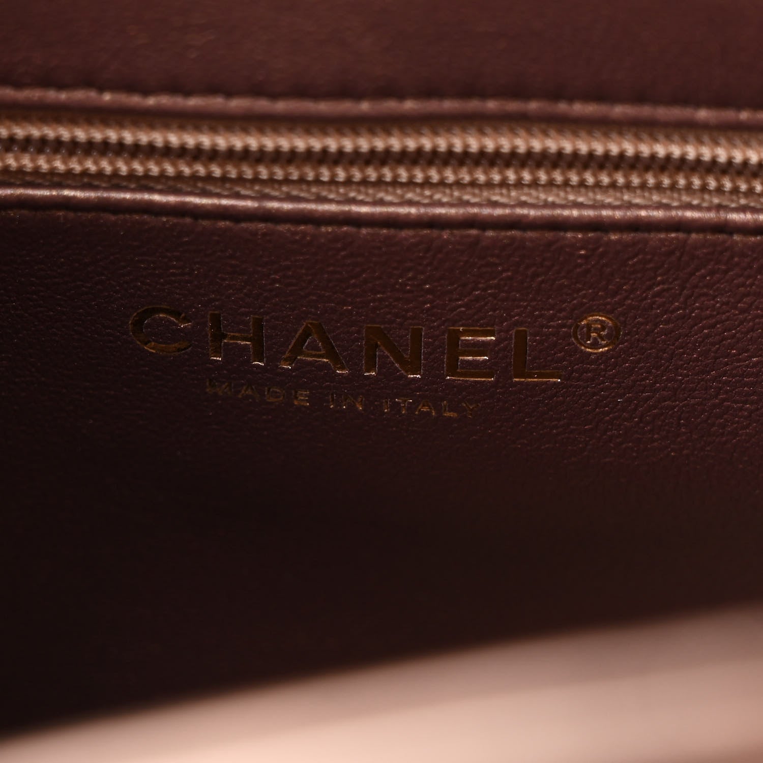Chanel Metallic Aged Calfskin Quilted Nano Kelly Shopper Light Brown 6 of 11