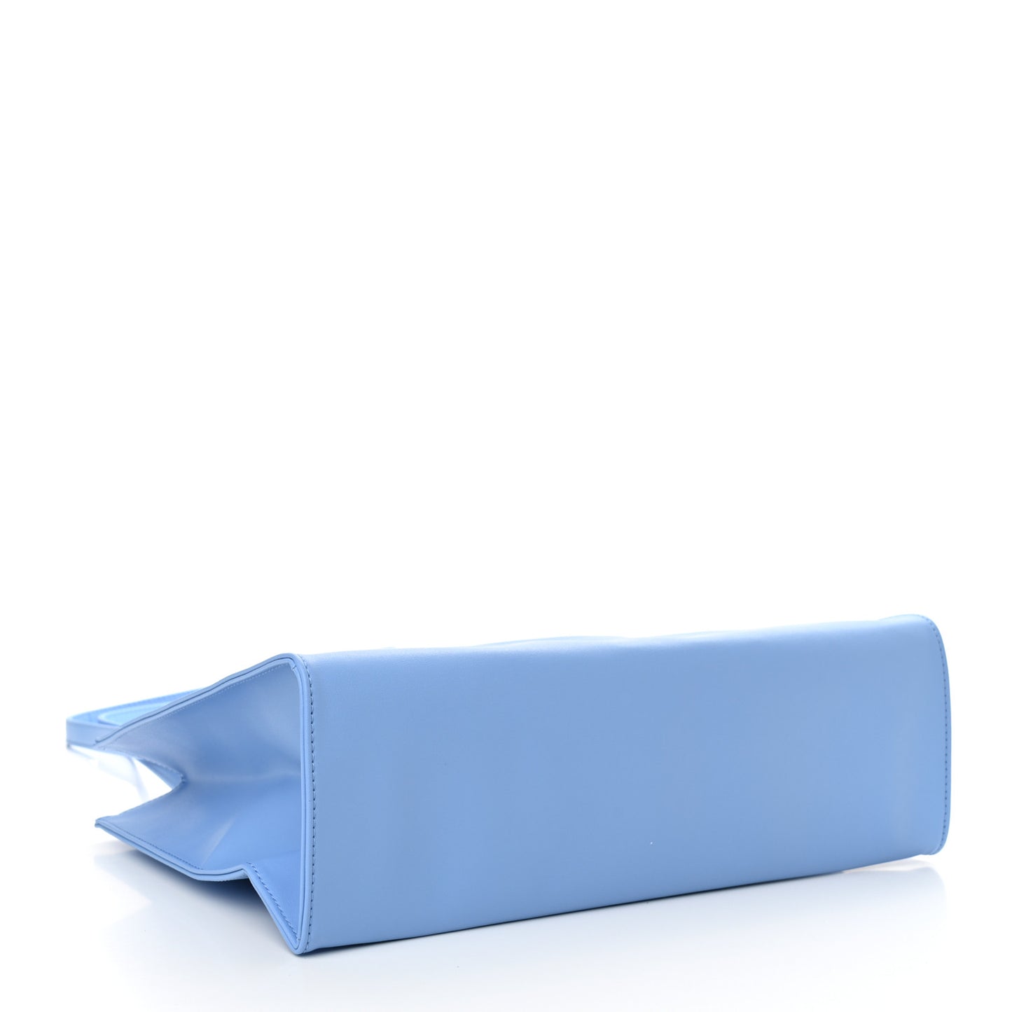 Vegan Leather Medium Shopping Bag Cerulean