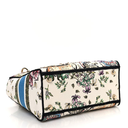Christian Dior Canvas D-Constellation Embroidered Medium Lady D-Lite Latte Multicolor 4 of 11
