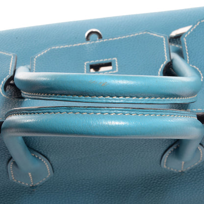 Hermes Togo Birkin 35 Blue Jean 16 of 23