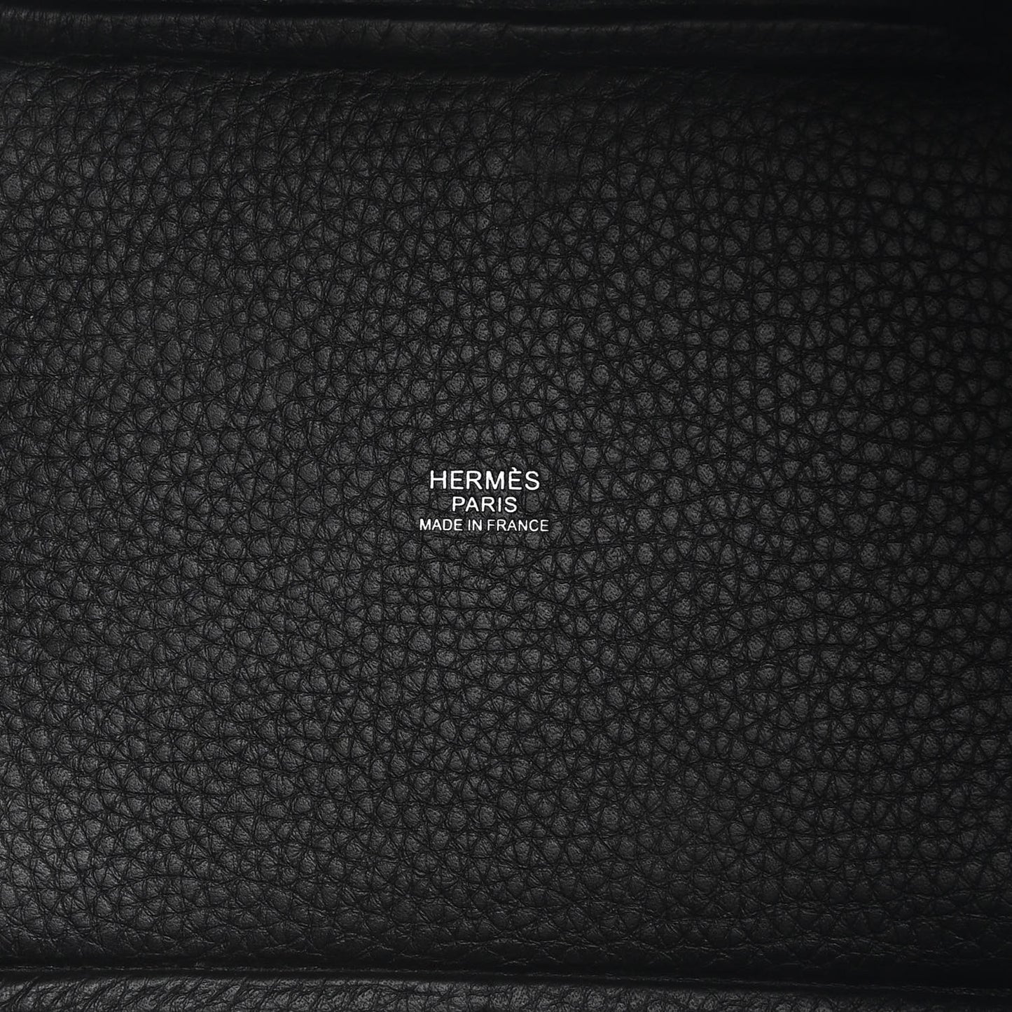 Taurillon Clemence Monochrome Picotin Lock 18 PM Black