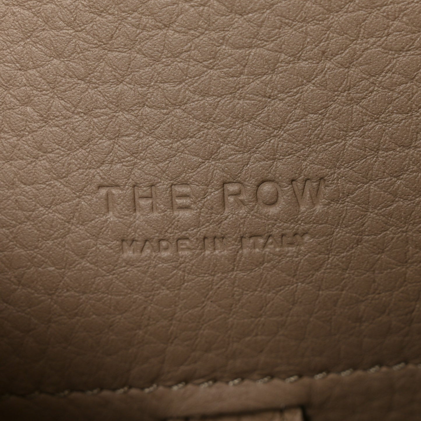 Grained Calfskin Soft Margaux 10 Bag Dark Taupe