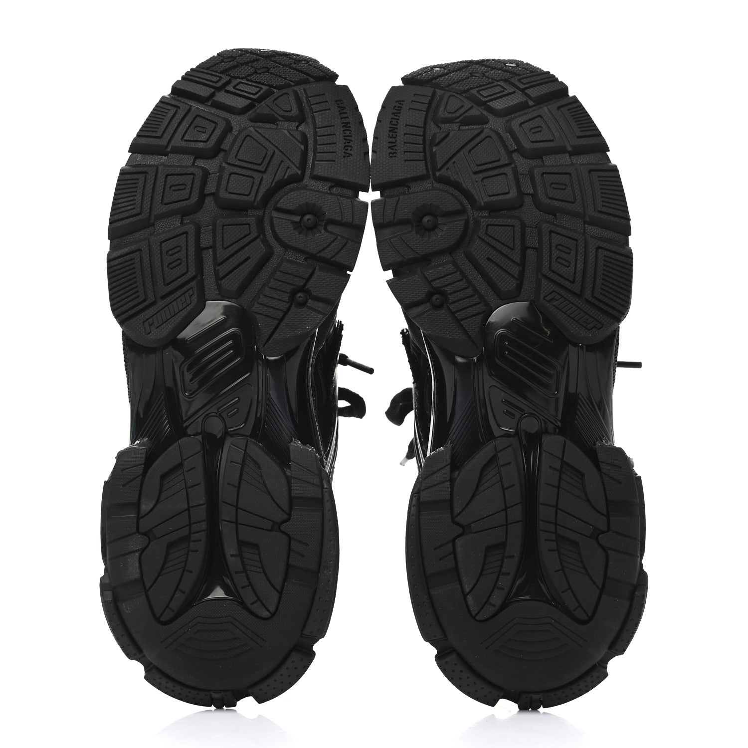 Balenciaga Mesh Rubber Monocolor Mens Runner Sneakers 41 Black 5 of 9