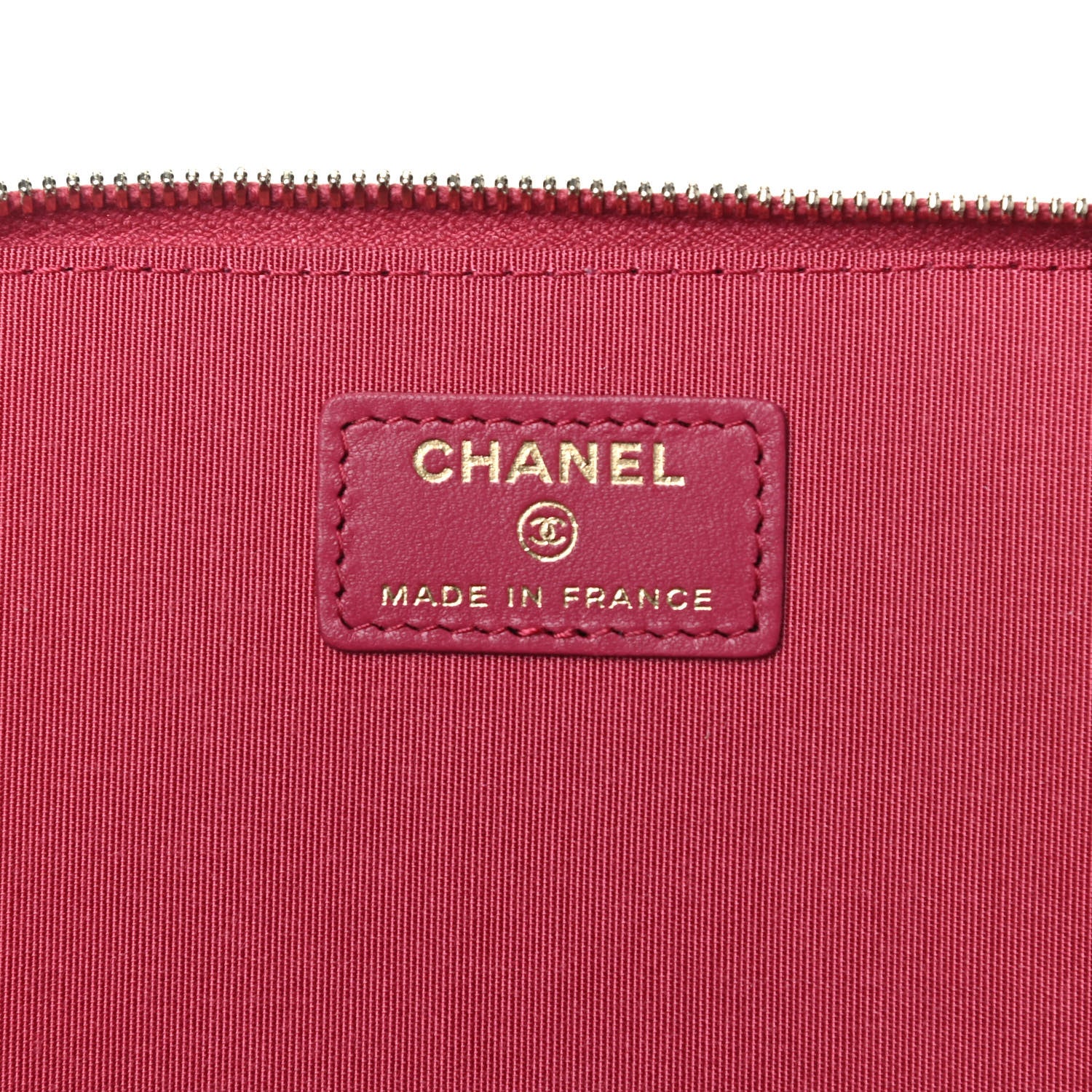 Chanel Lambskin Quilted Small Top Handle Vanity Case With Chain Dark Pink 6 of 9