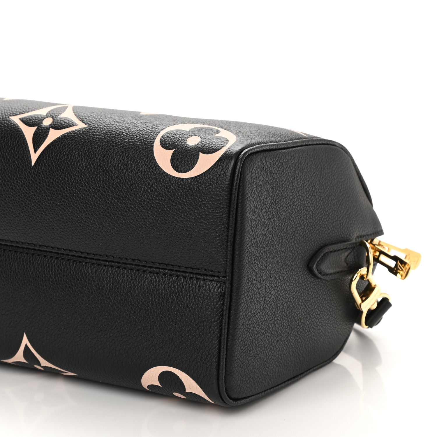 Louis Vuitton Empreinte Monogram Giant Speedy Bandouliere 25 Black Beige 7 of 7