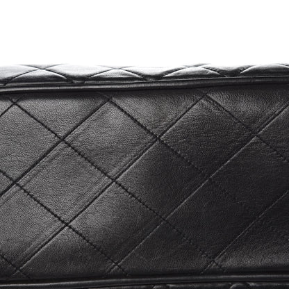 Chanel Lambskin Quilted Shopping Tote Black 12 of 17
