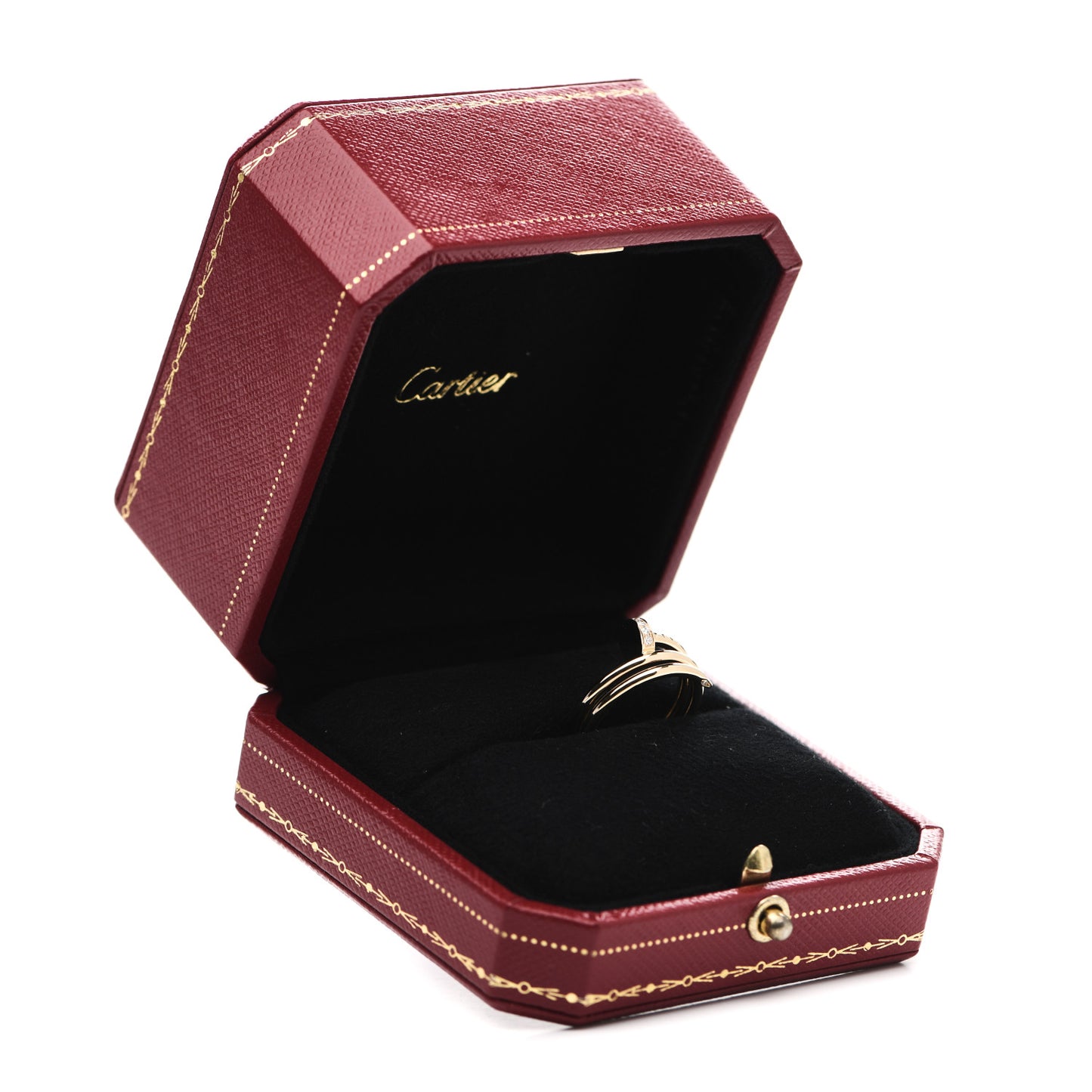 18K Yellow Gold Diamond Juste Un Clou Wrap Ring 49 4.75