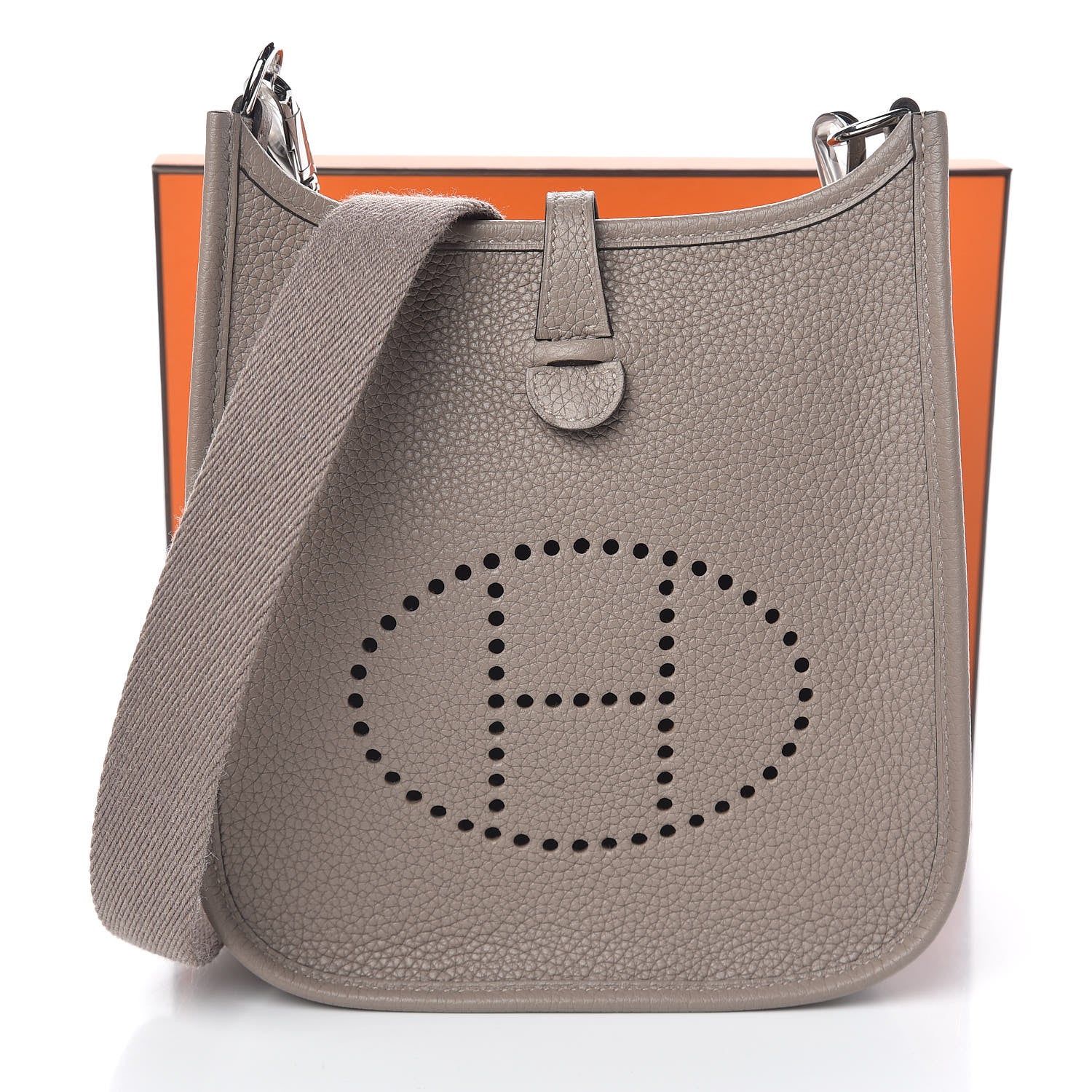 Hermes Taurillon Clemence Evelyne TPM Gris Asphalte 11 of 11