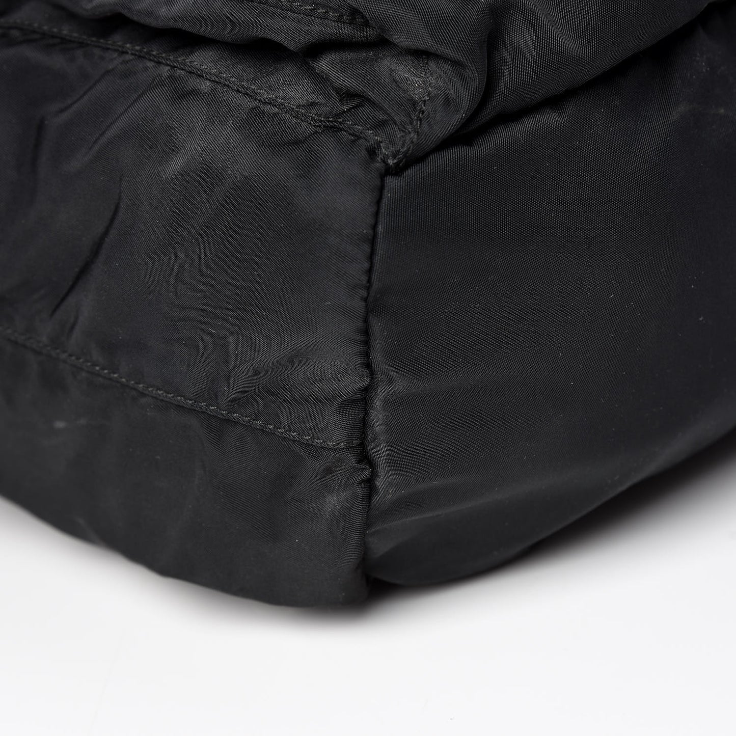 Tessuto Nylon Saffiano Medium Backpack Black