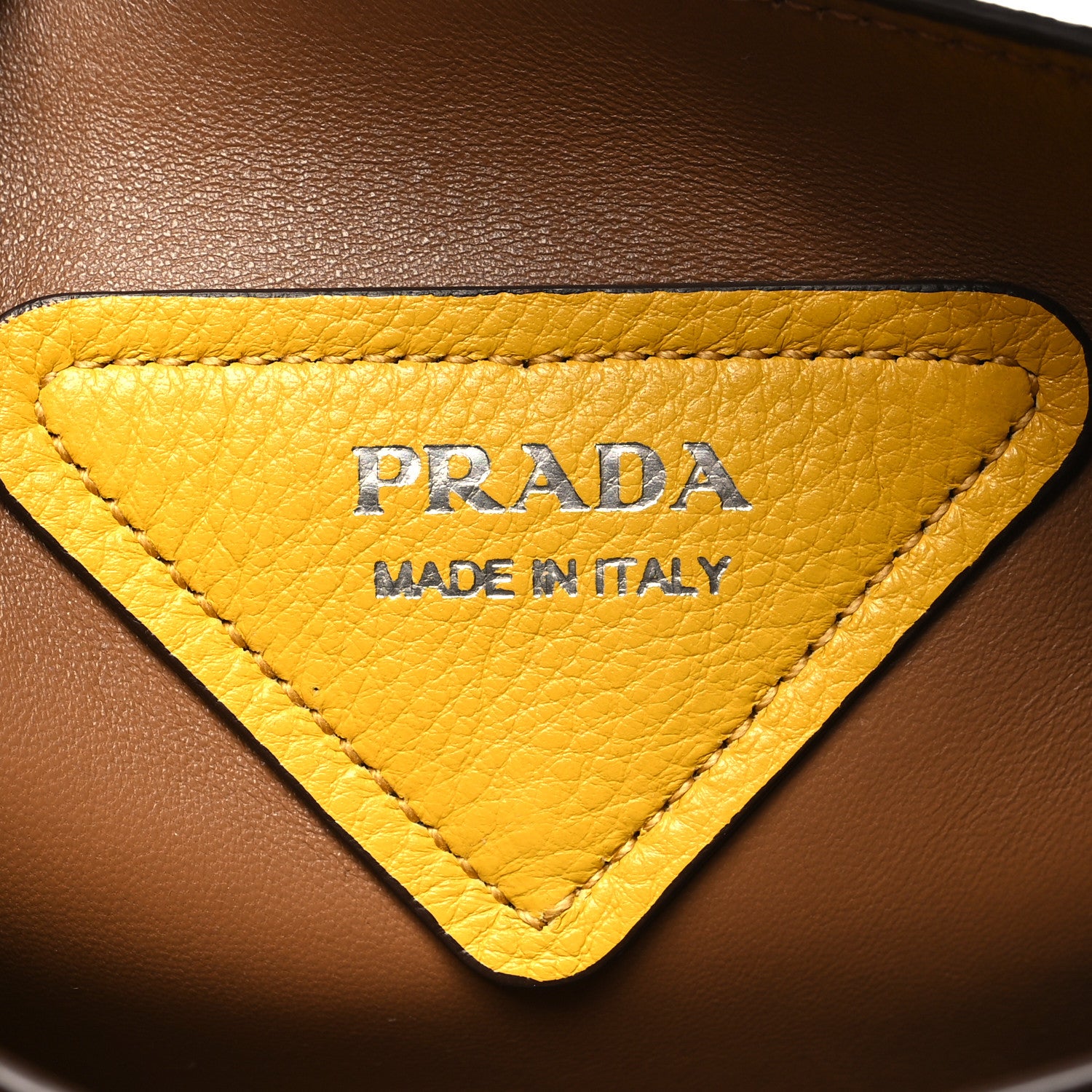 Prada Vitello Daino Soft Medium Dynamique Tote Soleil Caramello 6 of 9
