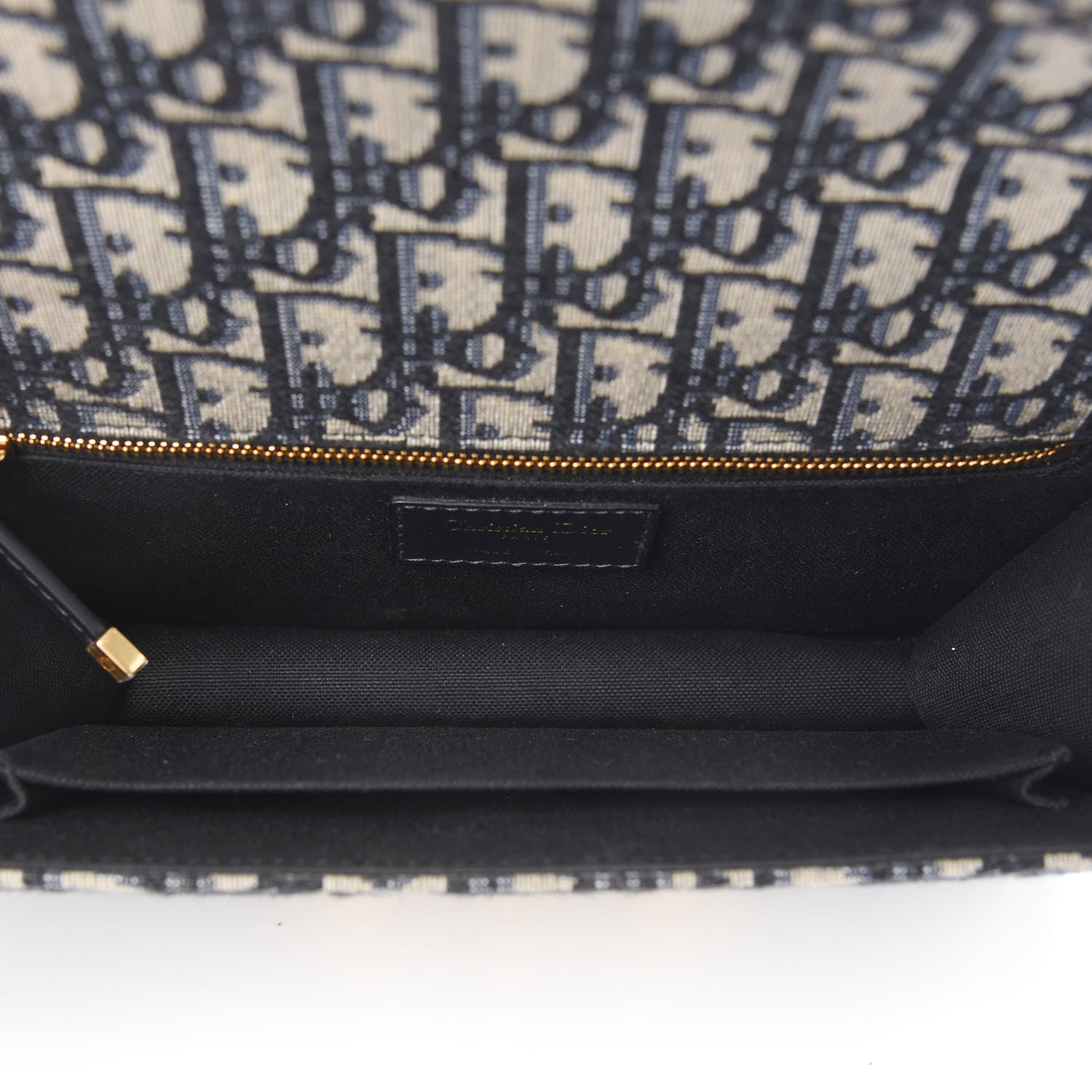 Christian Dior Oblique 30 Montaigne Chain Flap Bag Blue 7 of 11