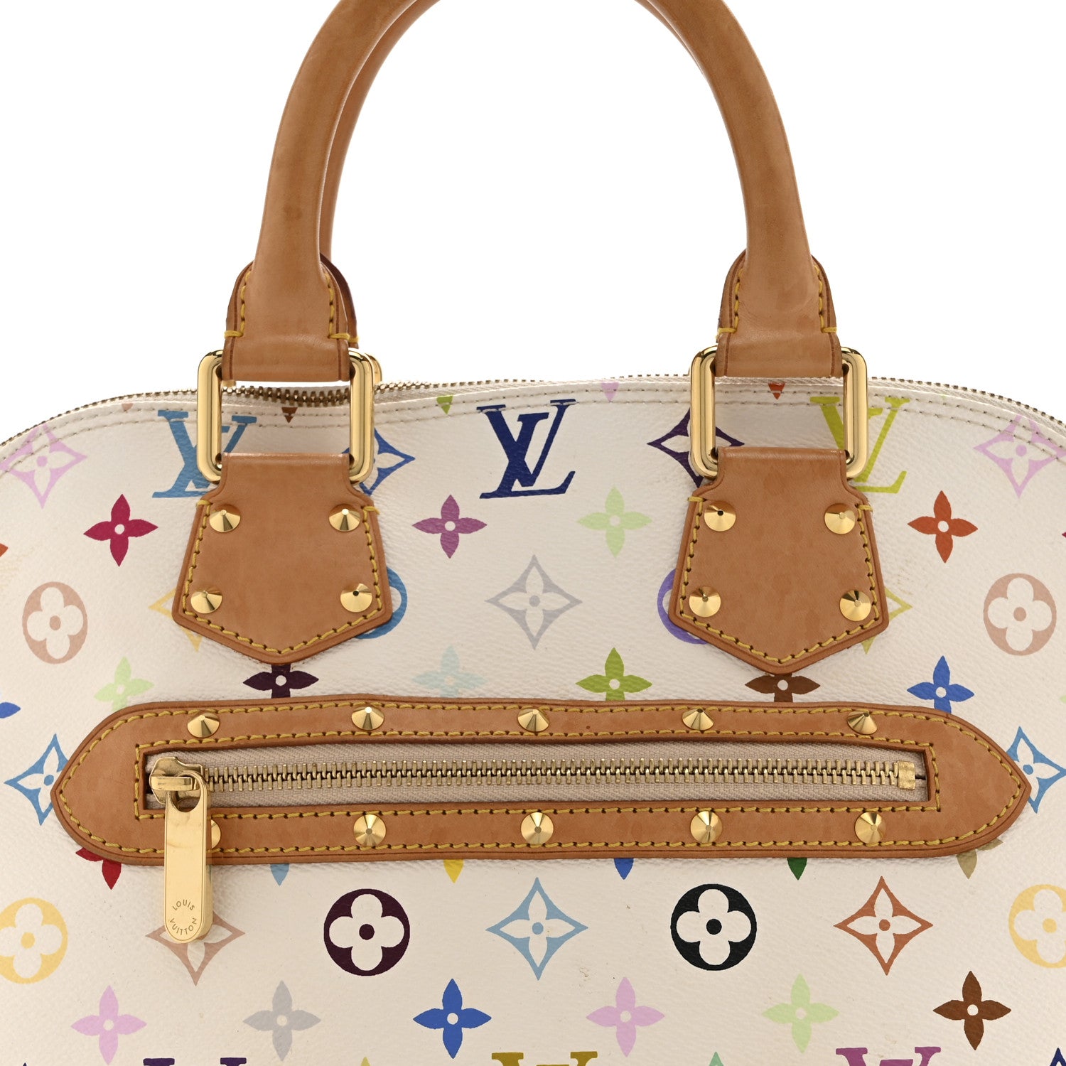 Louis Vuitton Monogram Multicolor Alma White 8 of 10