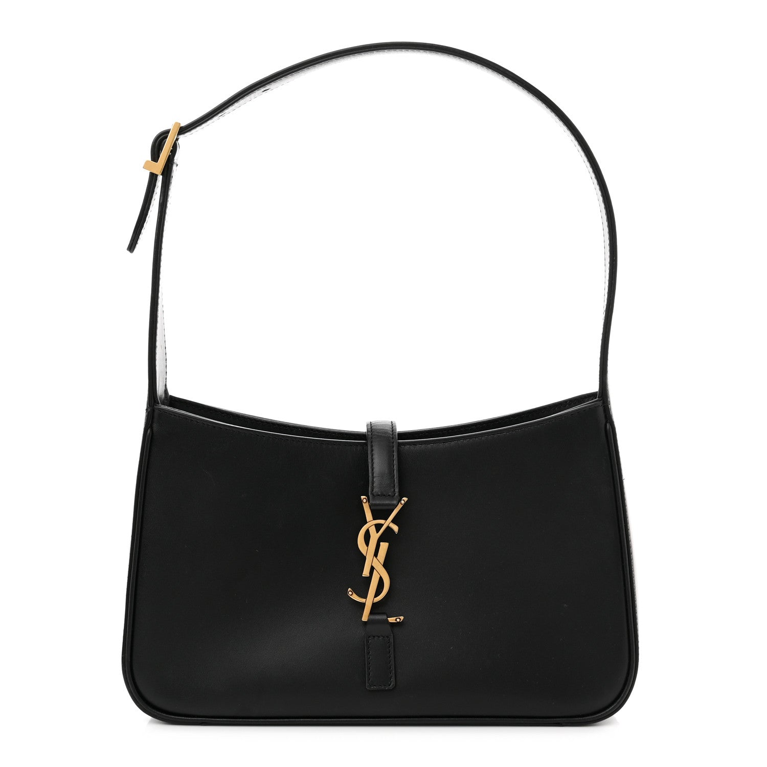 Saint Laurent Smooth Calfskin Le 5 A 7 Hobo Black 1 of 8
