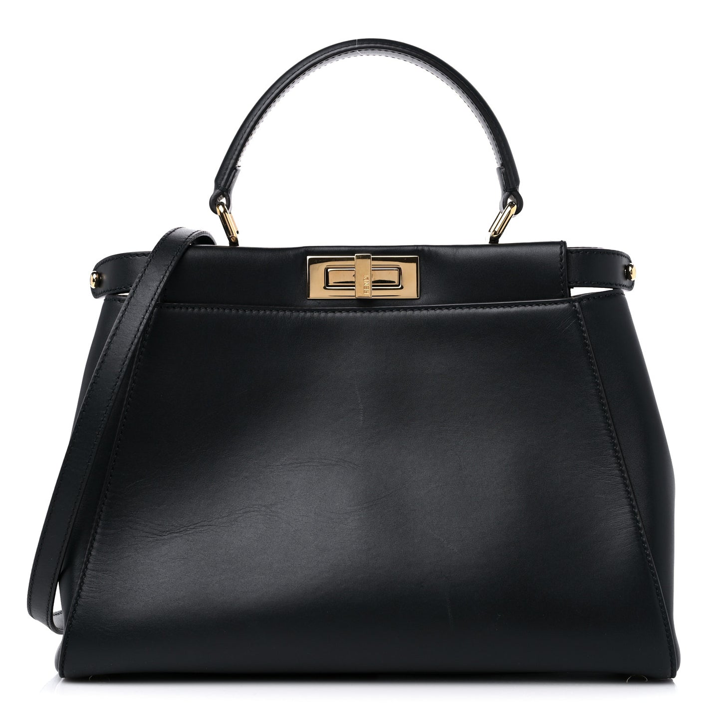 Vitello Morgan Fabric Jacquard Pequin Medium Peekaboo Iconic Satchel Black Tobacco