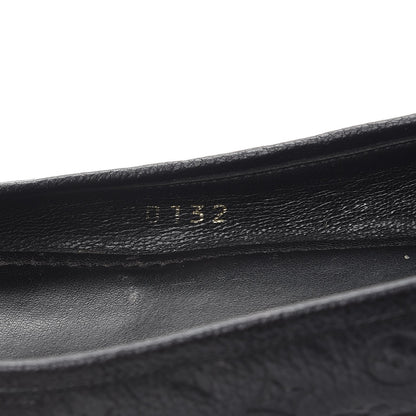 Louis Vuitton Monogram Calfskin Embossed Debbie Ballerina Flats 37 Black 8 of 10